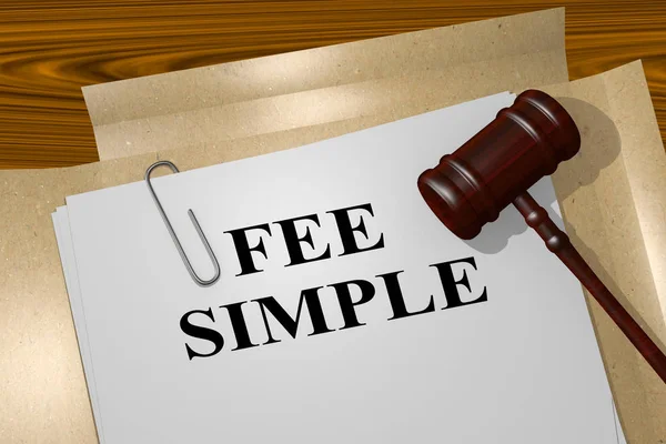 Fee Simple - rechtsbegrip — Stockfoto