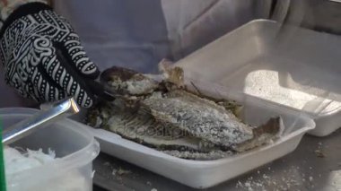 Tay tuz yapma balık kabuklu