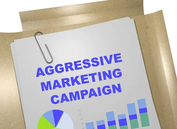 Campaña de Marketing Agresivo - concepto de negocio — Foto de Stock