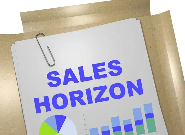 Försäljning Horizon - affärsidé — Stockfoto
