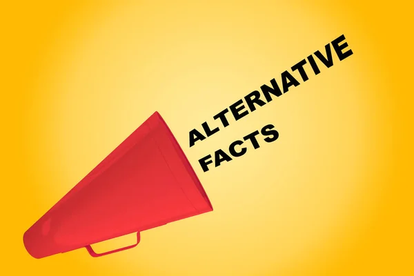 Conceito de fatos alternativos — Fotografia de Stock