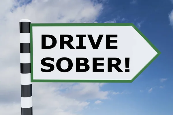 ¡Conduce sobrio! concepto — Foto de Stock