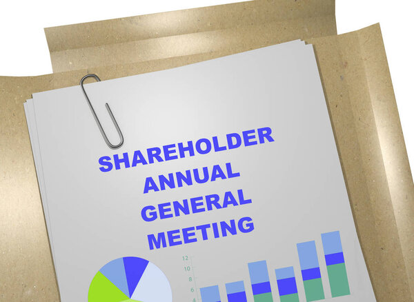 Shareholder Annual General Meeting - business concept