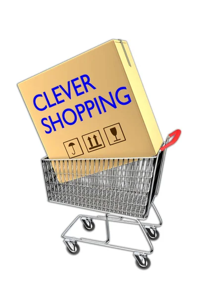 Cleveres Einkaufskonzept — Stockfoto