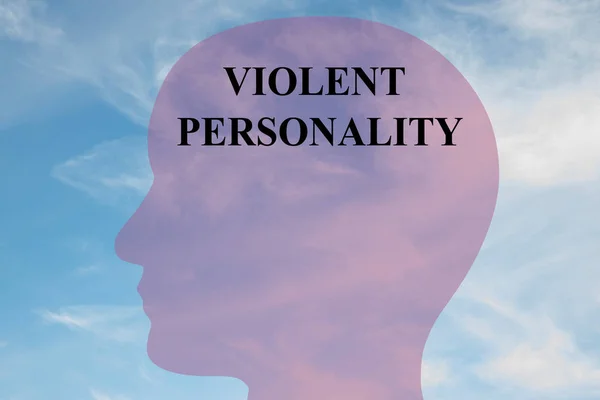 Gewalttätiges Persönlichkeitskonzept — Stockfoto