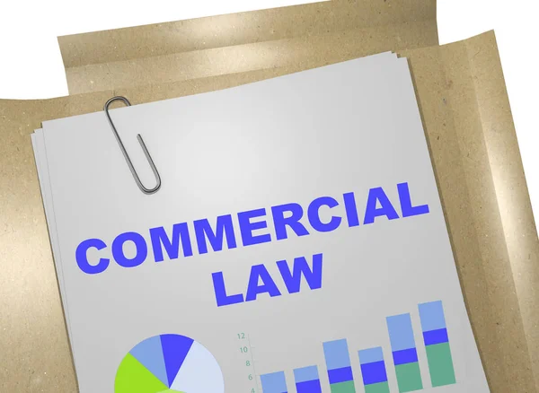 Commercial Law - business concept — Stock Photo, Image