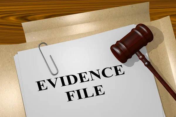 Evidence File concept — Stock Photo, Image