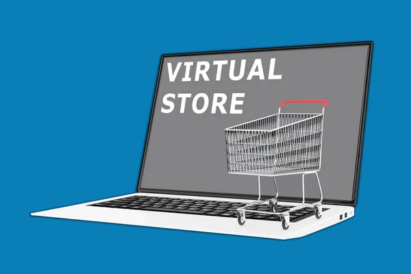 Virtuális áruház koncepció — Stock Fotó