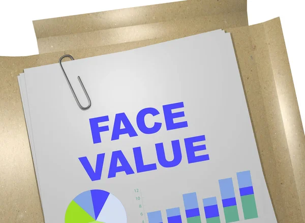Face Value - business concept — Stock Photo, Image