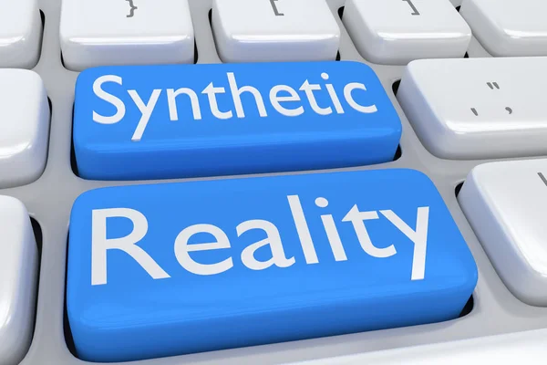 Conceito de Realidade Sintética — Fotografia de Stock