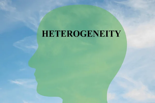 Heterogeneidad - concepto de personalidad — Foto de Stock