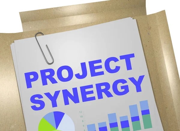 Project Synergy - affärsidé — Stockfoto