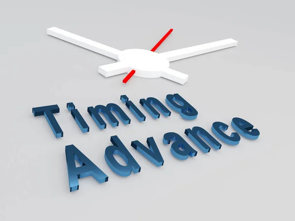 Concepto Timing Advance — Foto de Stock