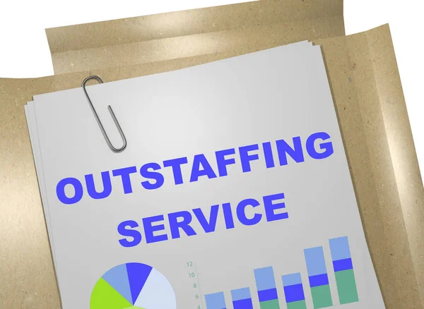 Outstaffing Service - business concept — Stock Photo, Image