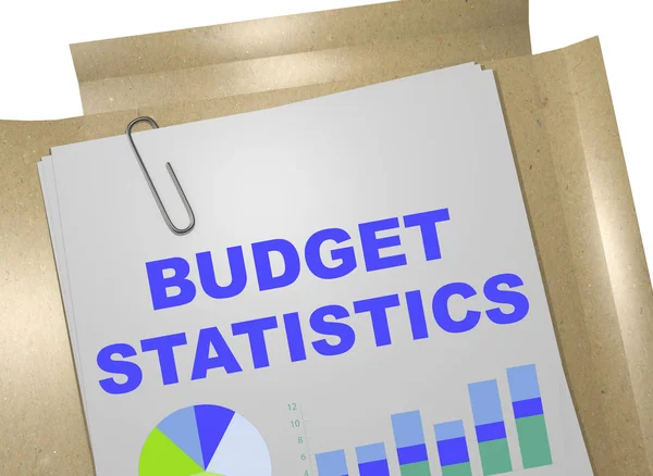 Бюджетная статистика - концепция бизнеса — стоковое фото