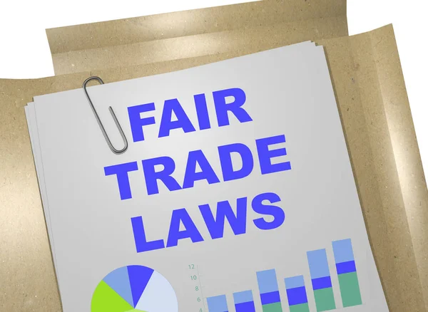 公平贸易法律-经营理念 — 图库照片