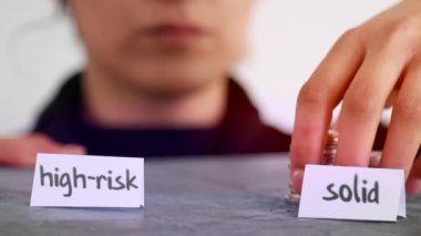 Katı vs yüksek riskli yatırımlar kadeh
