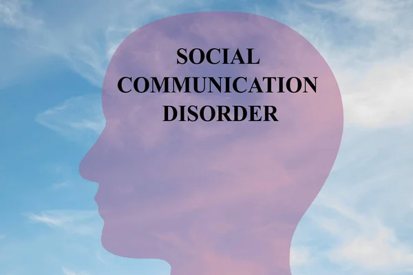 Concepto de trastorno de comunicación social — Foto de Stock