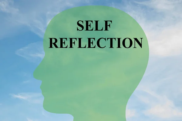 Concept d'auto-réflexion — Photo