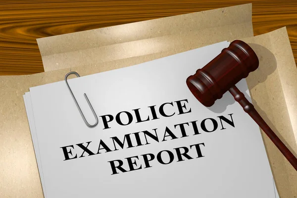 警察試験レポート - 法的概念 — ストック写真