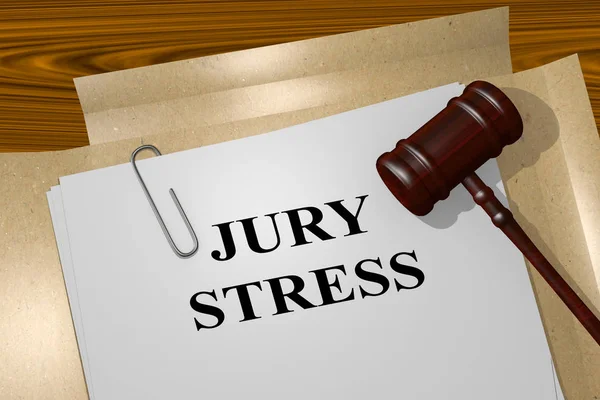 Stress della giuria - concetto giuridico — Foto Stock