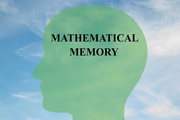 Concetto di memoria matematica — Foto Stock