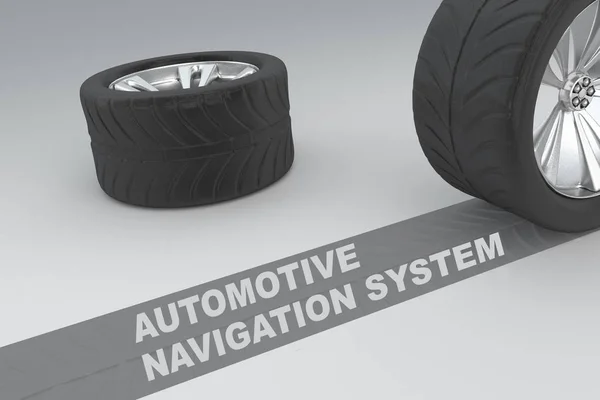 Automobil-Navigationssystem — Stockfoto