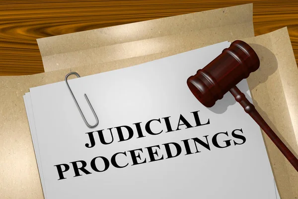 Concepto de procedimientos judiciales — Foto de Stock