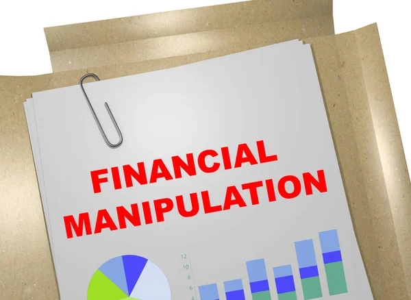 Concetto di manipolazione finanziaria — Foto Stock
