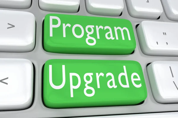 Programm-Upgrade-Konzept — Stockfoto