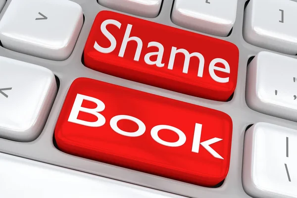 Shame Book concept — Stock Photo, Image