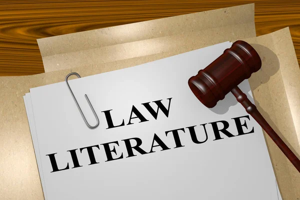 Концепція юридична література — стокове фото