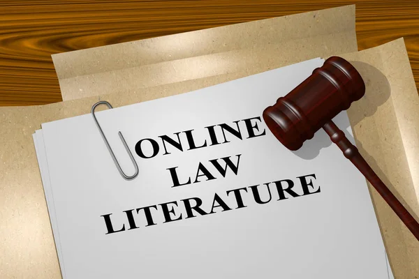 Online právní literatura koncept — Stock fotografie