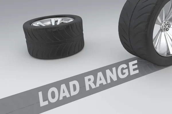 Load Range veiligheidsconcept — Stockfoto