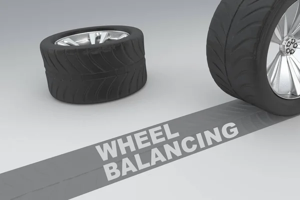 Wheel Balancing safety concept — Stock Photo, Image