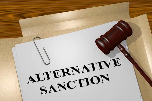 Alternativní sankce koncept — Stock fotografie