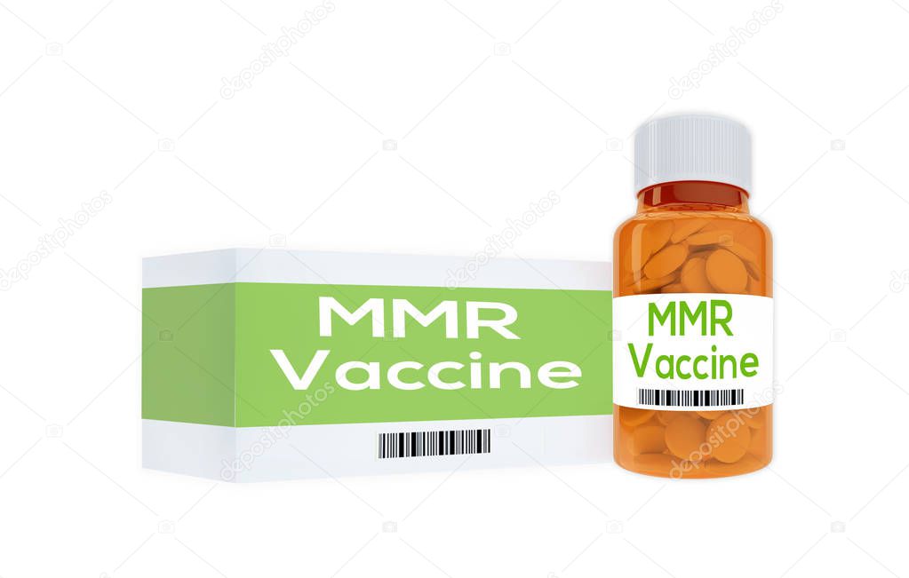 MMR Vaccine concept