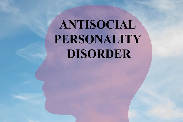 Antisoziale Persönlichkeitsstörung - psychisches Konzept — Stockfoto