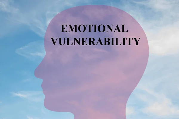 Érzelmi kiszolgáltatottság - mentális koncepció — Stock Fotó