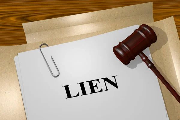 Lien - concepto jurídico — Foto de Stock