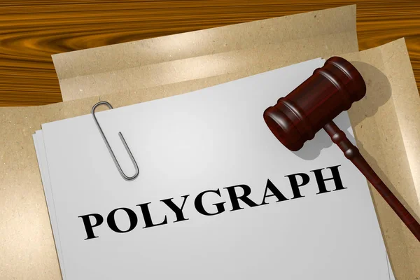 Polygraph - legal concept — Stock Photo, Image