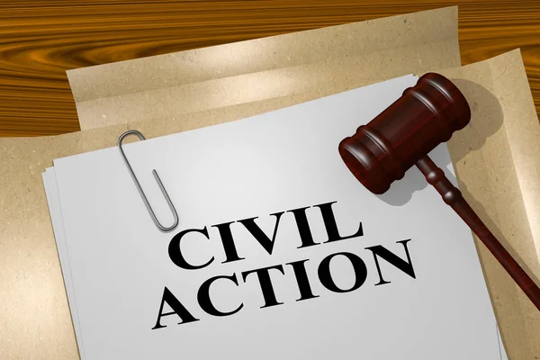 Civil Action - rättsligt begrepp — Stockfoto