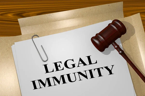 Juridische immuniteit - rechtsbegrip — Stockfoto