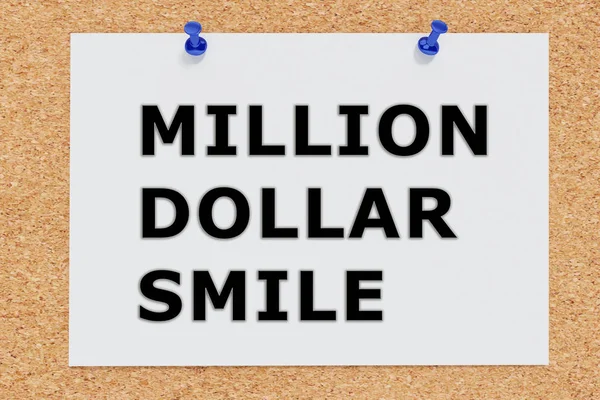Miljoner Dollar leende koncept — Stockfoto