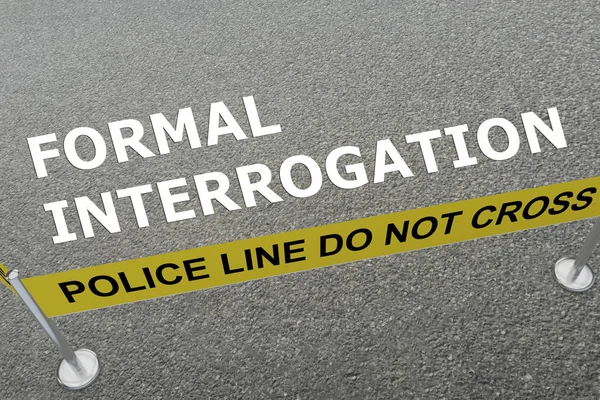 Concepto de interrogatorio formal — Foto de Stock