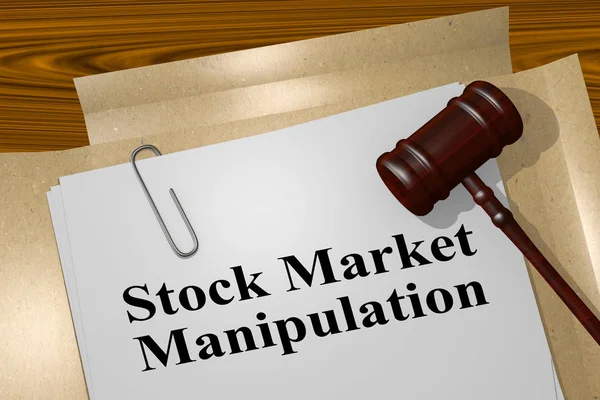 Manipulacji na rynku akcji - pojęcie prawne — Zdjęcie stockowe