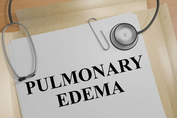 Edema pulmonar - concepto médico —  Fotos de Stock