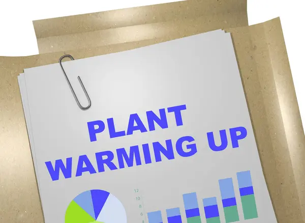 Plant van de Warming Up - bedrijfsconcept — Stockfoto