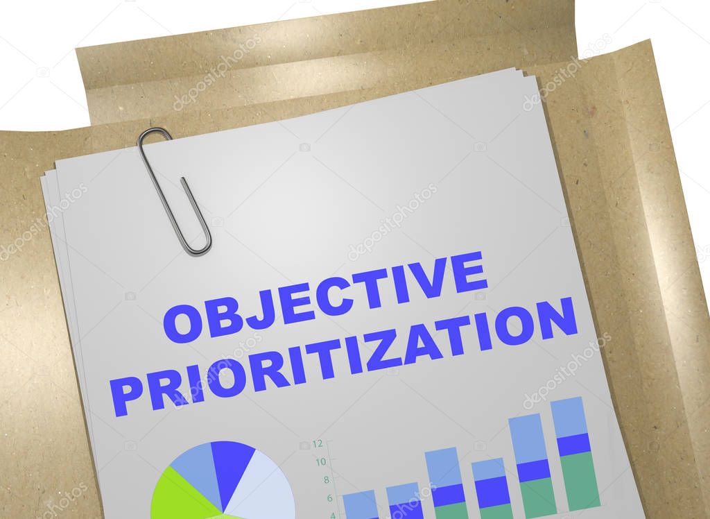 Objective Prioritization - business concept