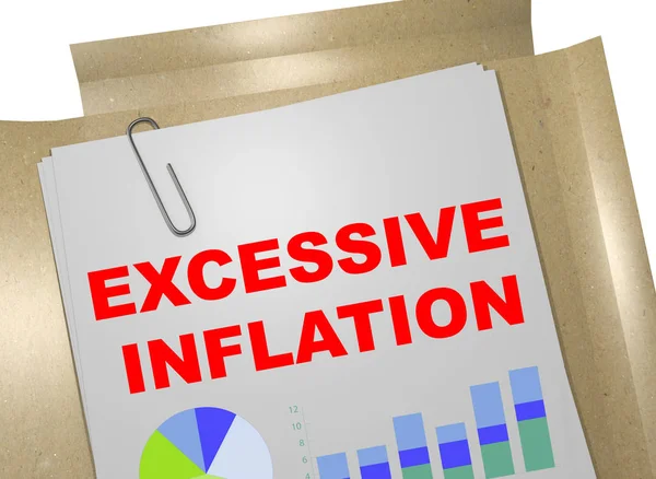 Inflazione eccessiva - Concetto finanziario — Foto Stock